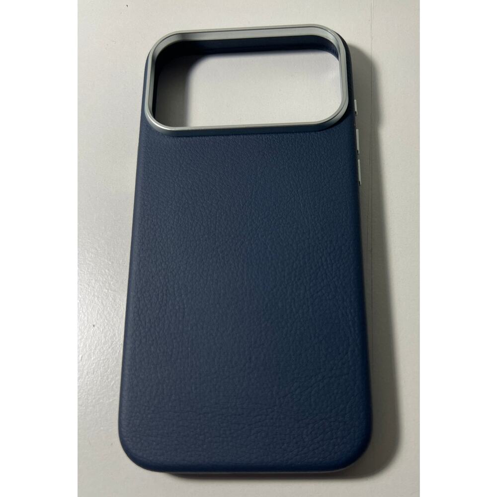 OtterBox iPhone 17 Pro Max Symmetry Series Cactus Leather Case Blue Sentiment